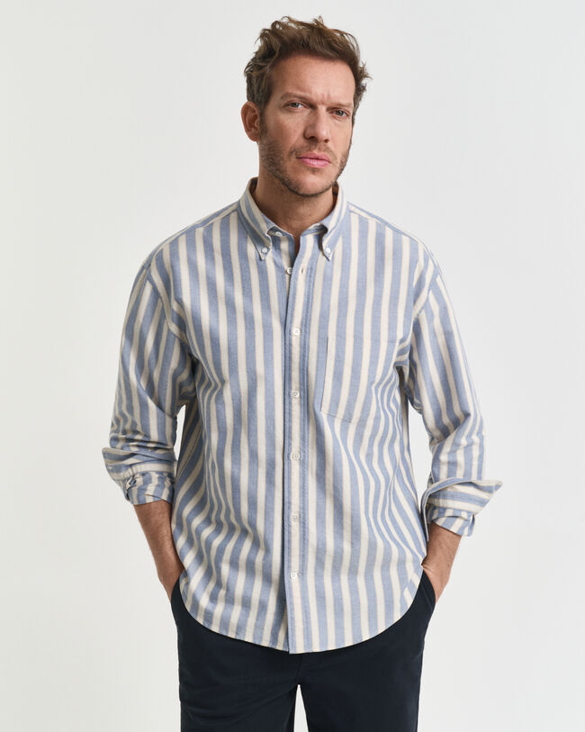 Relaxed Fit Striped Heritage Oxford Shirt