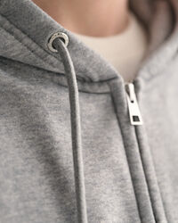 Embossed Zip Hoodie