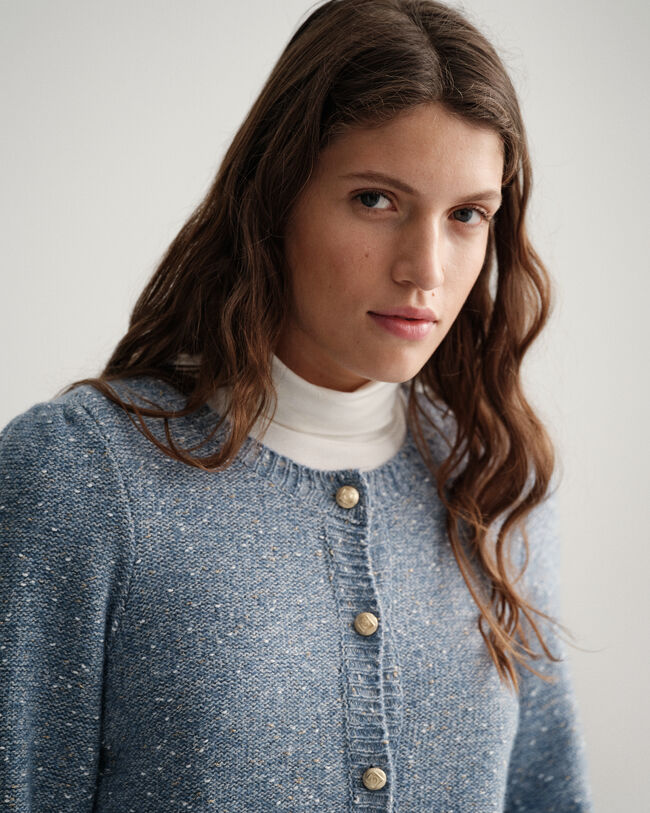 Sparkling Crew Neck Cardigan