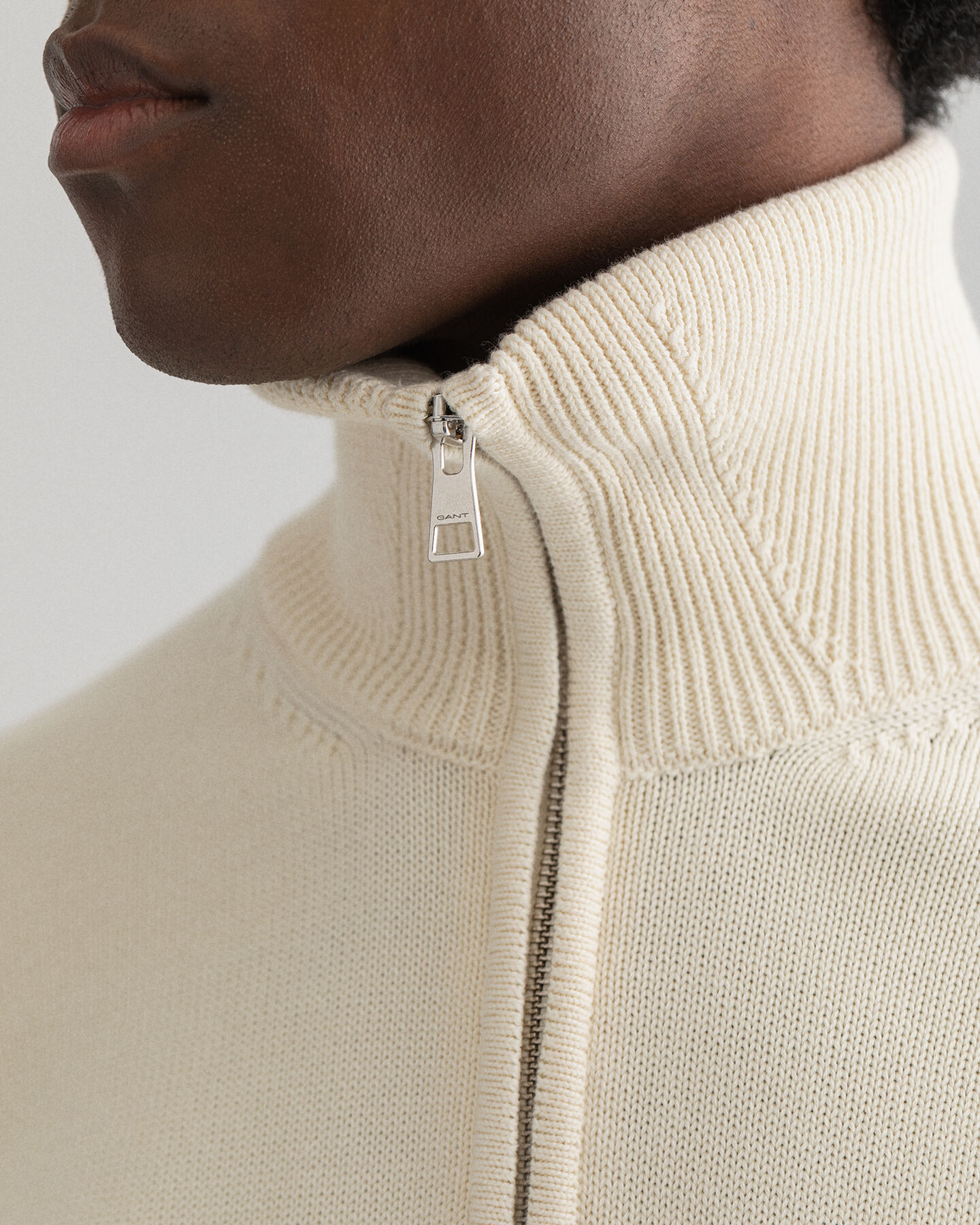 Retro Shield Half-Zip Sweater