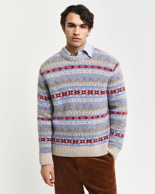 Fair Isle Crew Neck Sweater