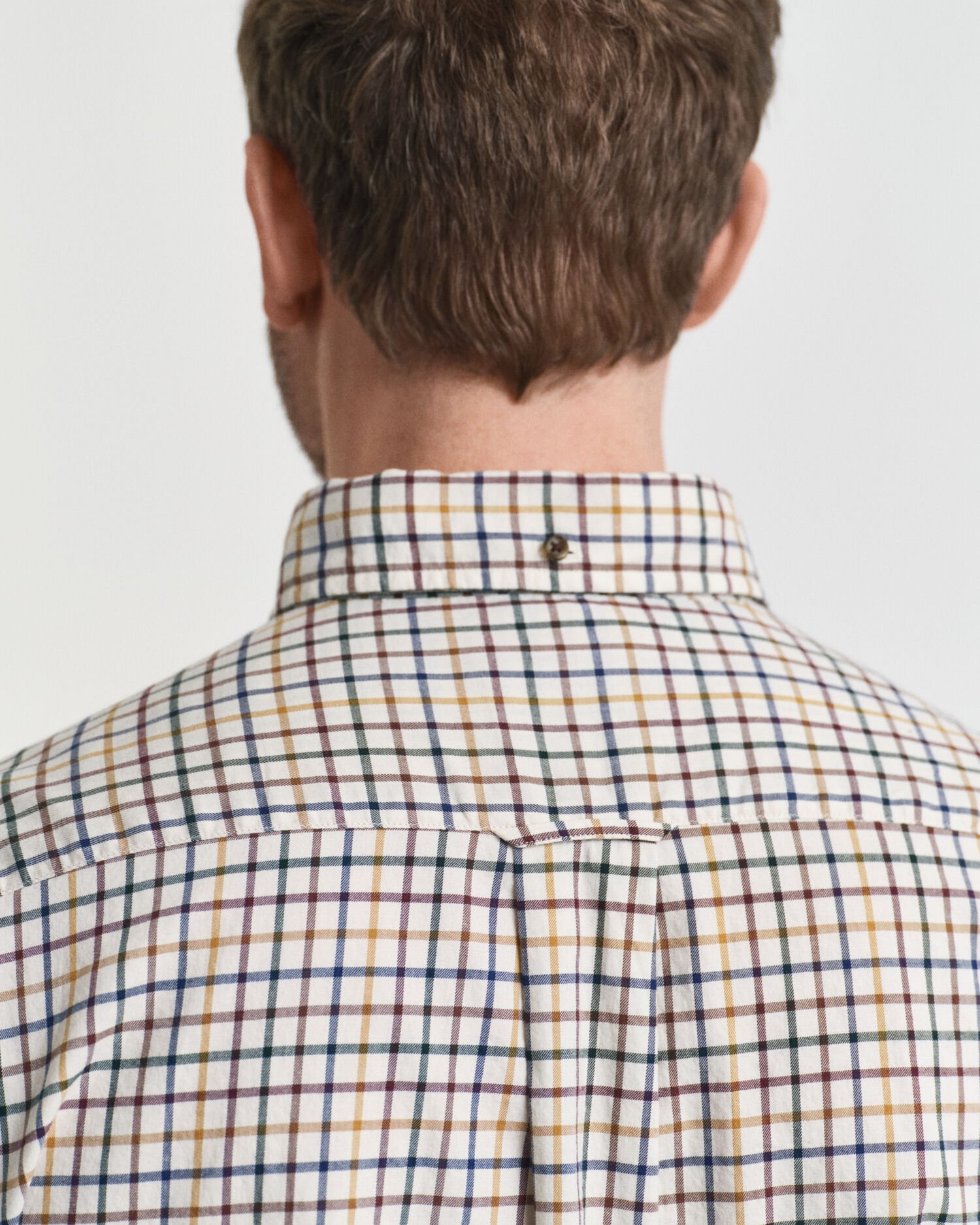 Regular Fit Tattersall Checked Twill Shirt