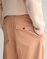 Pleated Twill Chinos