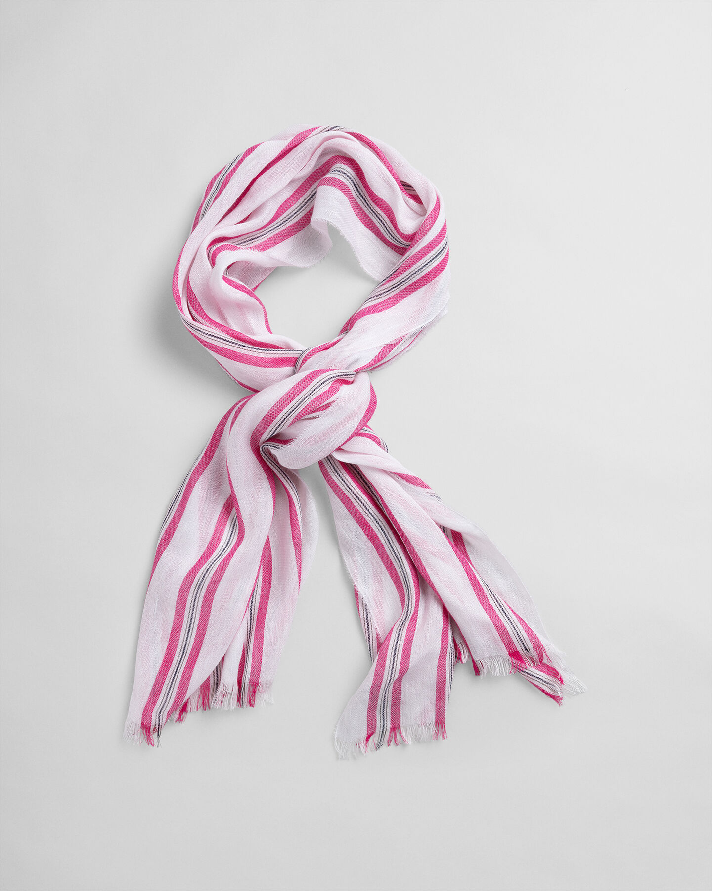Striped Cotton Linen Scarf