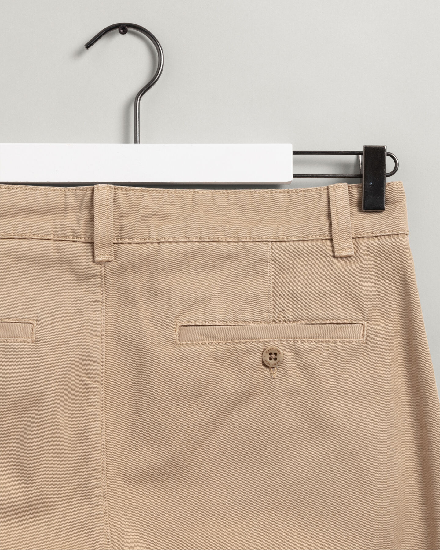 Wide Leg Cotton Twill Chinos