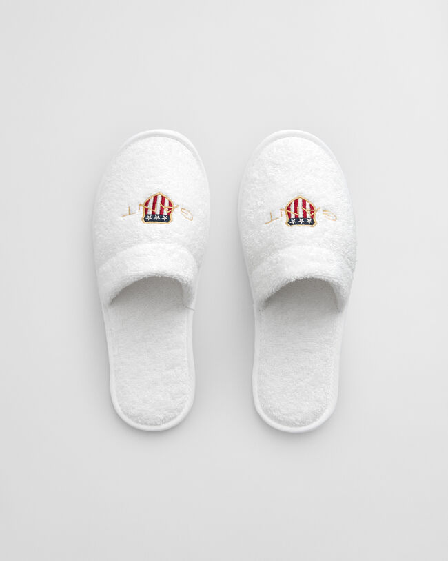 Archive Shield Terry Cloth Slippers