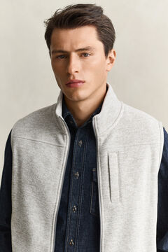 Fleece Vest — WARM GRAY MELANGE 5