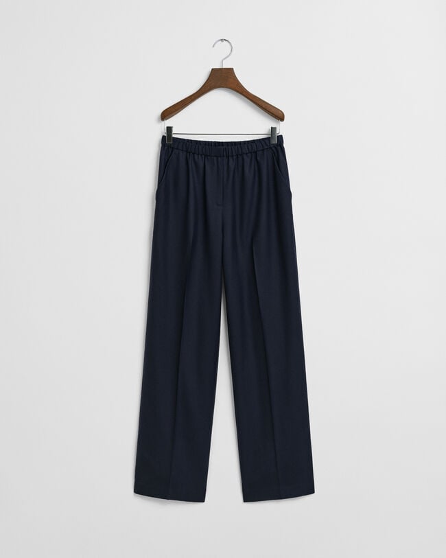 Wool Blend Pull-On Pants