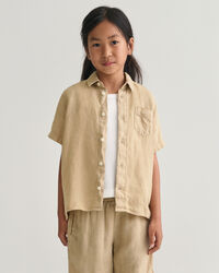 Kids Linen Short Sleeve Shirt