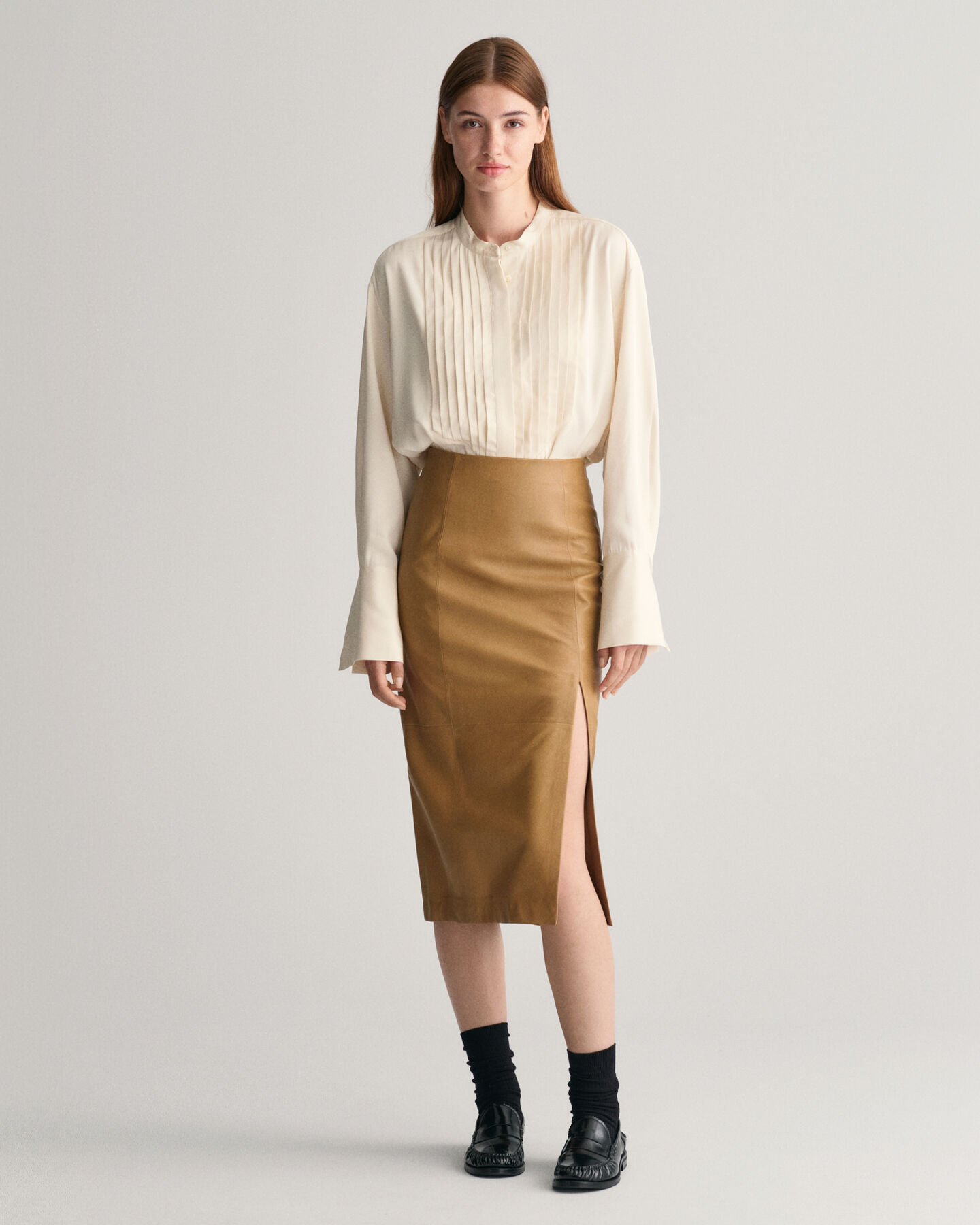 Leather Pencil Skirt