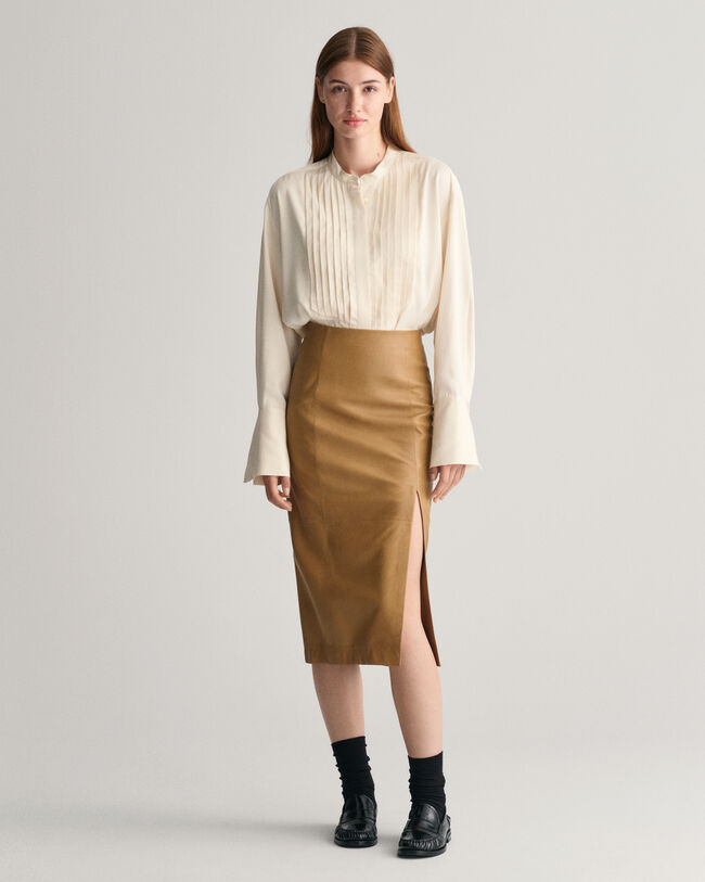 Leather Pencil Skirt