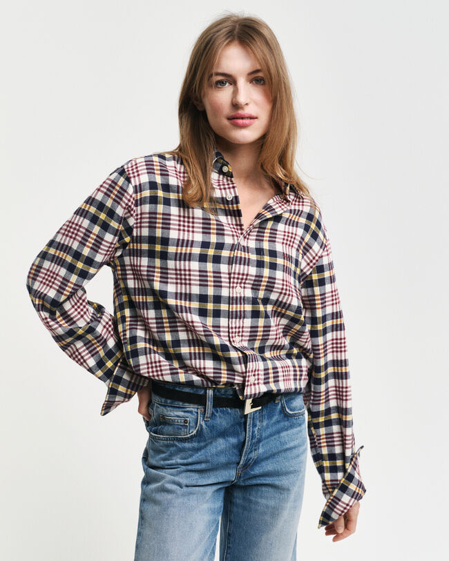 Regular Fit Plaid Flannel Shirt