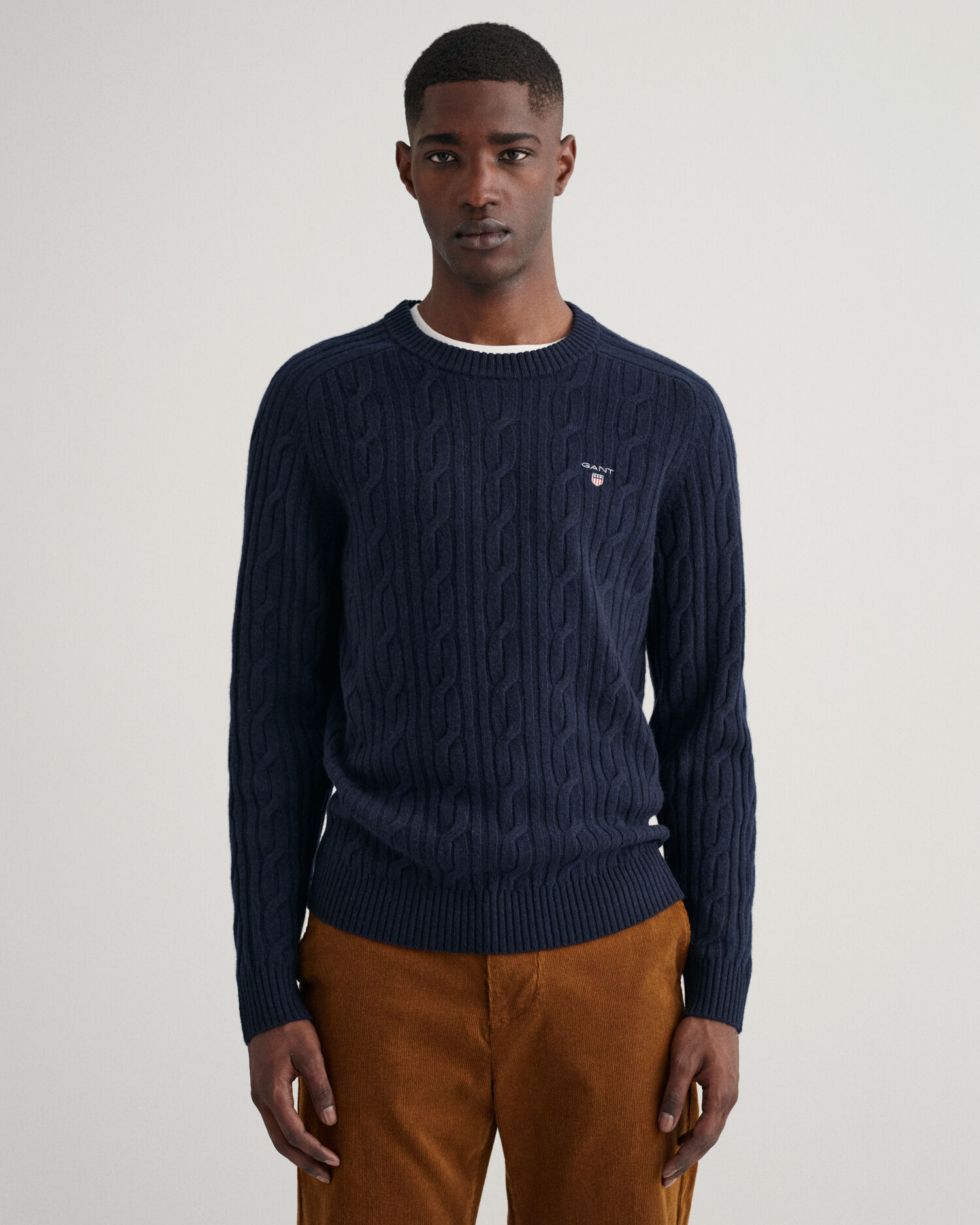 Mens Cable Knit Jumpers | GANT | UK