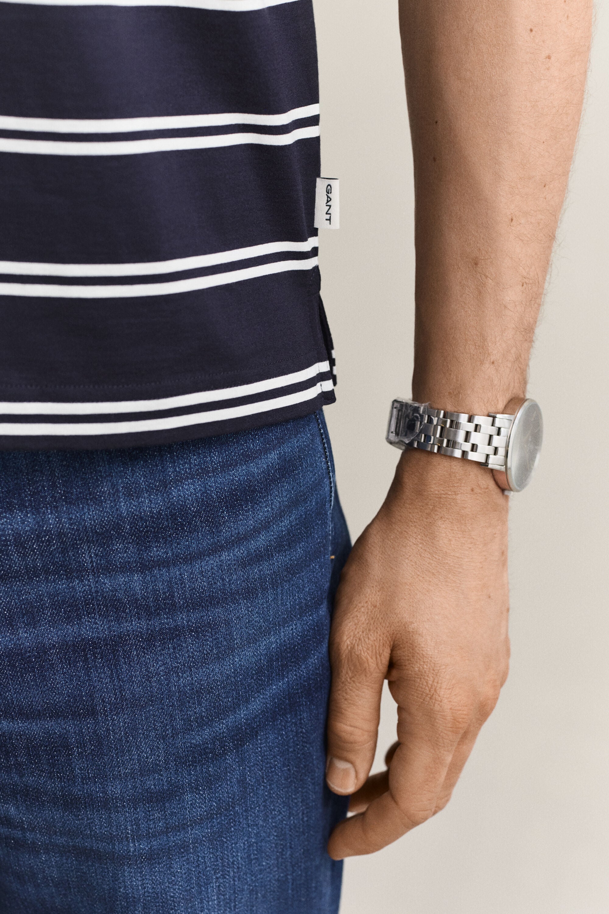 Striped Pima Cotton Polo Shirt