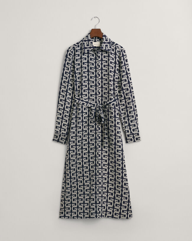 G Patterned Shirt Dress