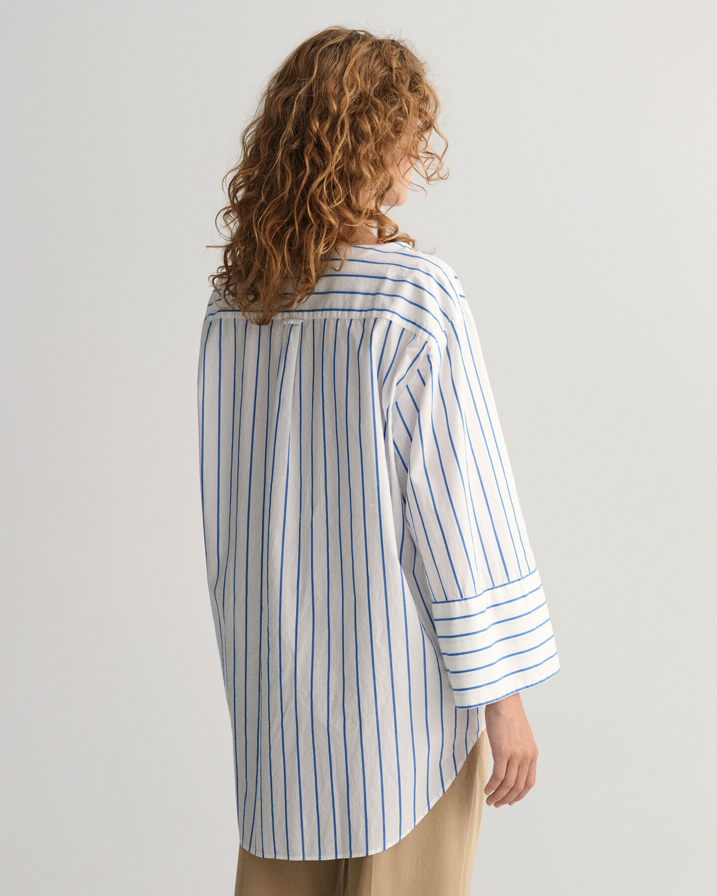 Relaxed Fit Popover Striped Shirt