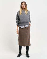 Checked Pencil Skirt