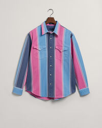 Relaxed Fit Striped Heavy Twill Shirt