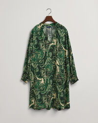 Paisley Stand Collar Dress