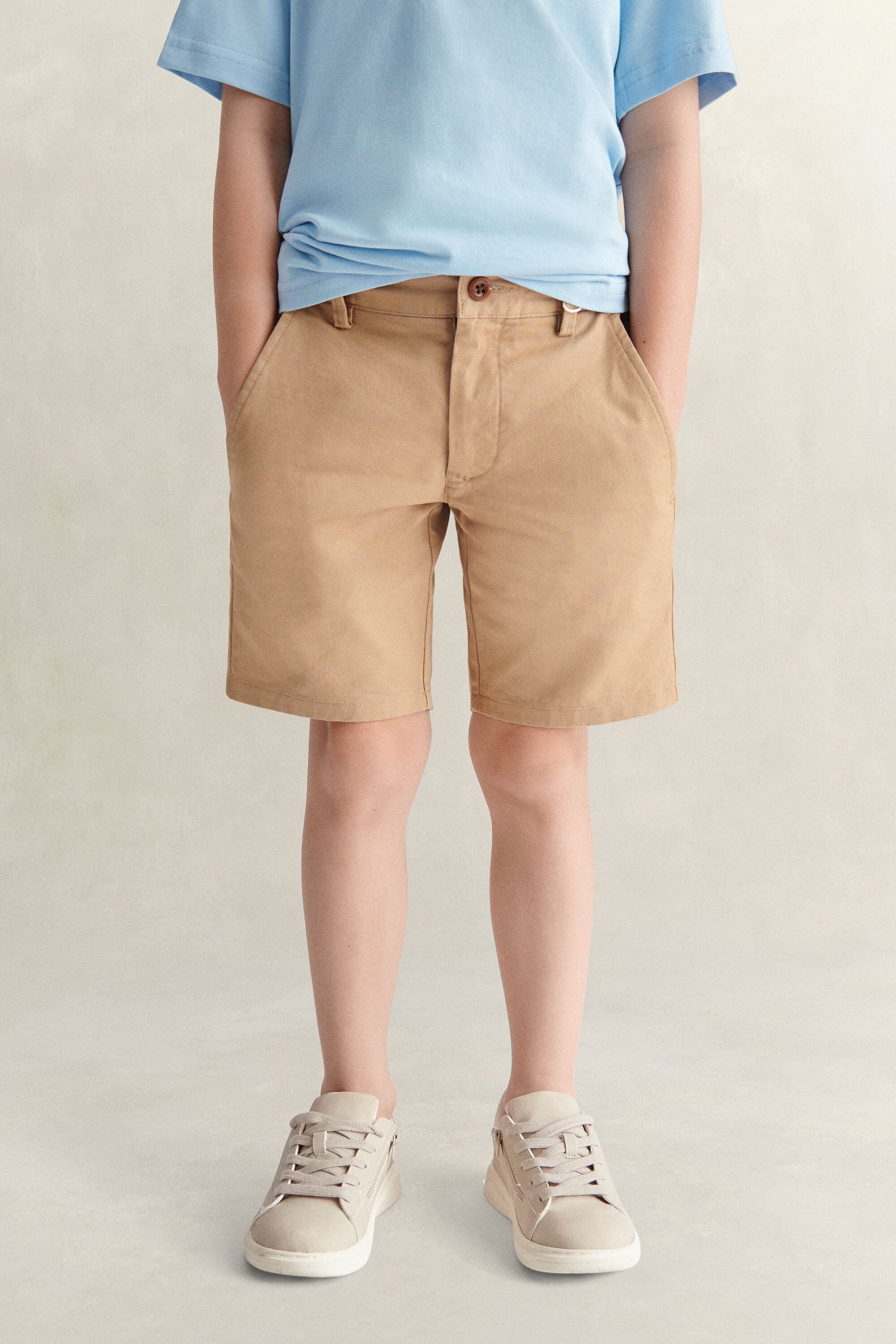 Boys Chino Shorts — DARK KHAKI