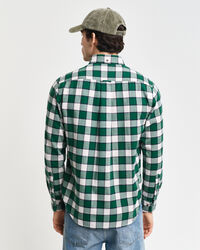 Regular Fit Checked Herringbone Shirt