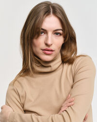 Ribbed Long Sleeve Turtleneck Top
