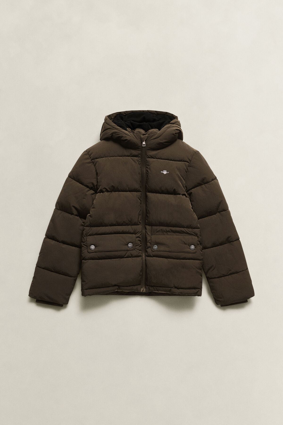 Teen Boys Baffle Jacket — SHADOW BROWN