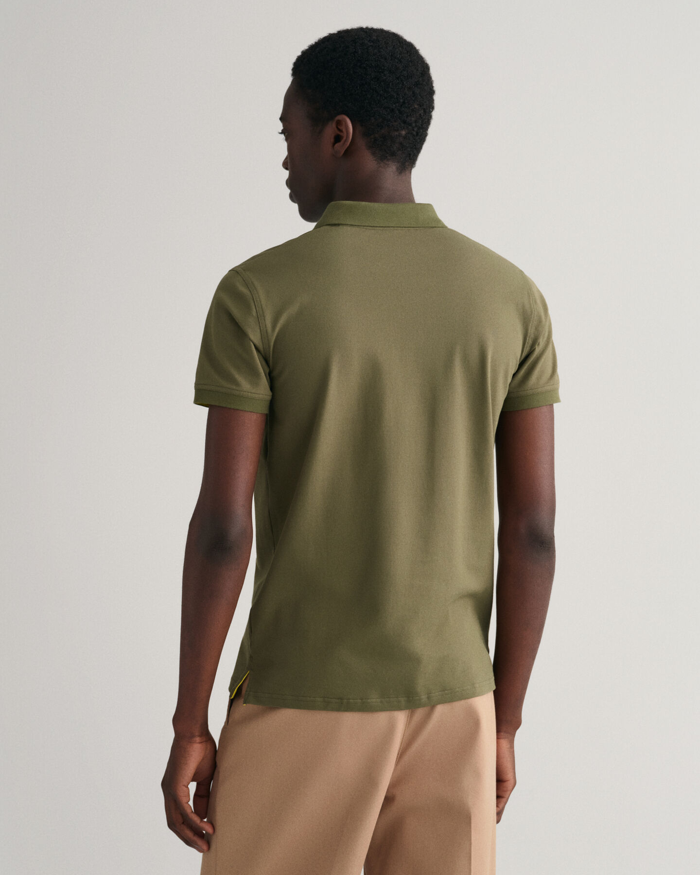 Contrast Collar Piqu&eacute; Polo Shirt