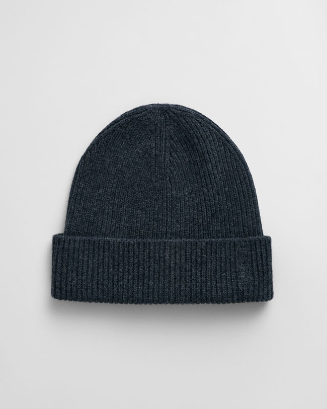 Ribbed Wool Beanie