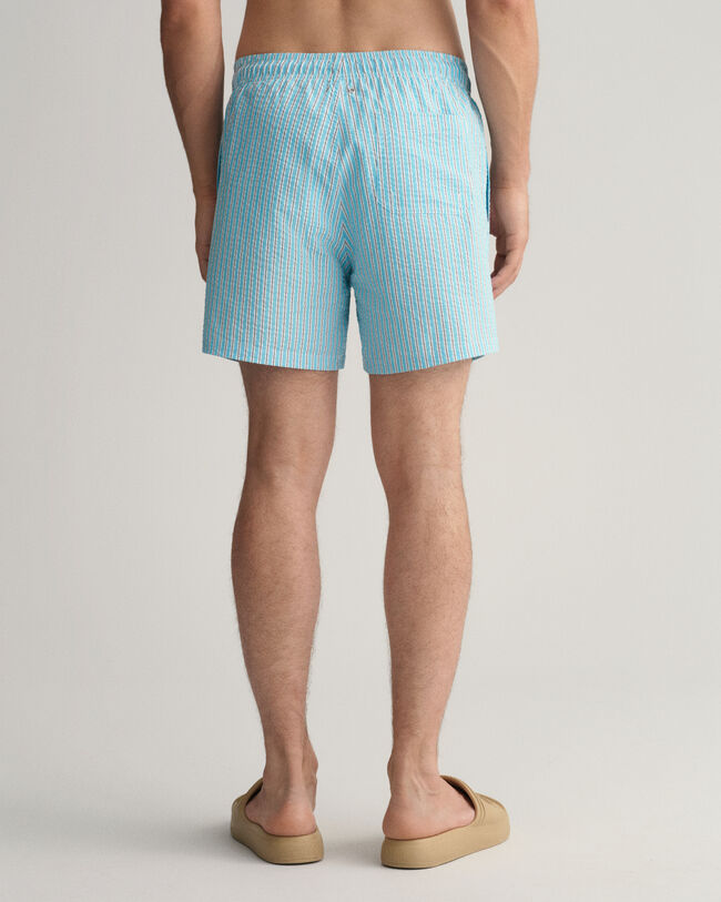 Classic Fit Seersucker Swim Shorts