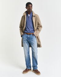 Extra Fine Merino Wool Half-Zip Sweater