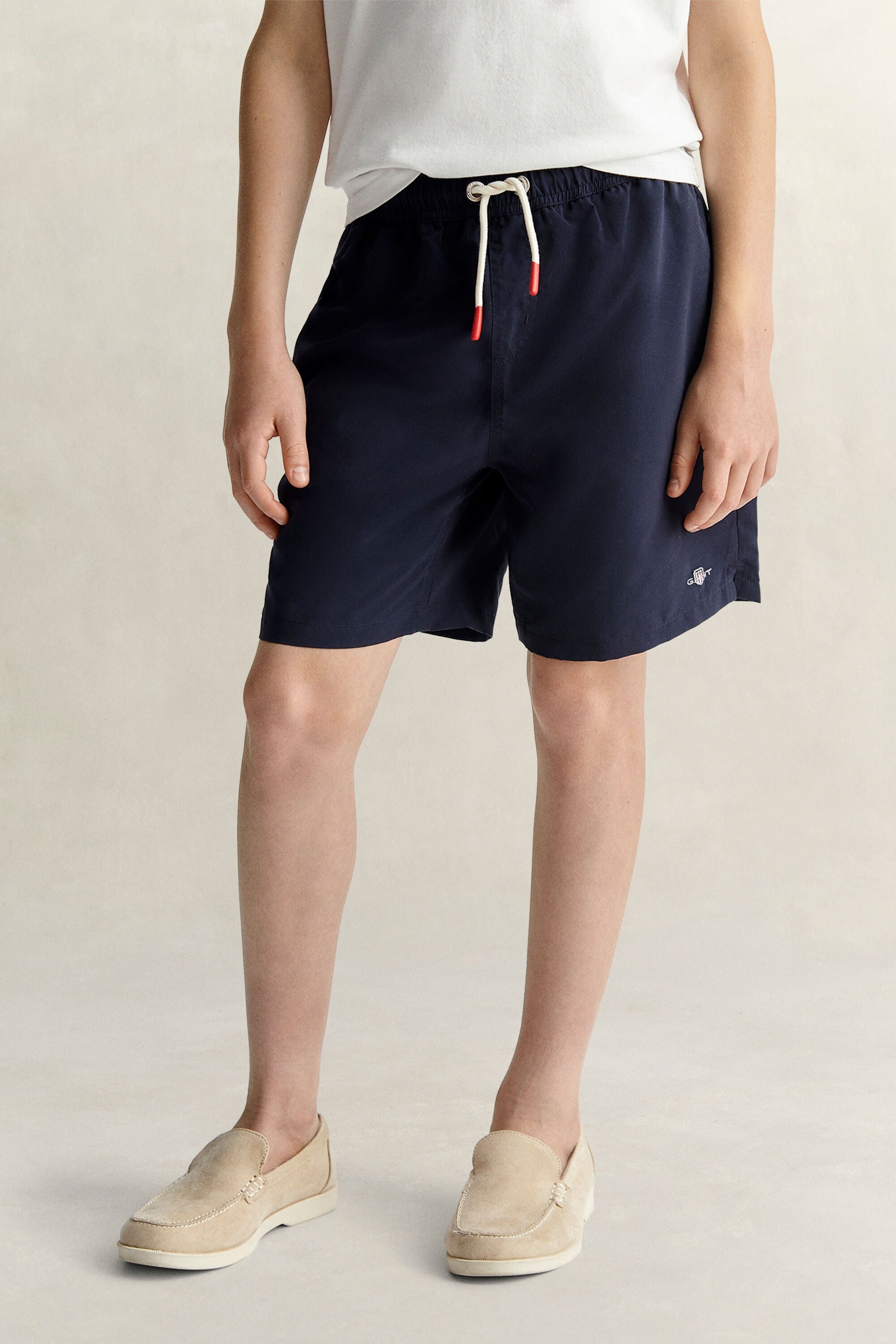 Teen Boys Shield Swimshorts — EVENING BLUE