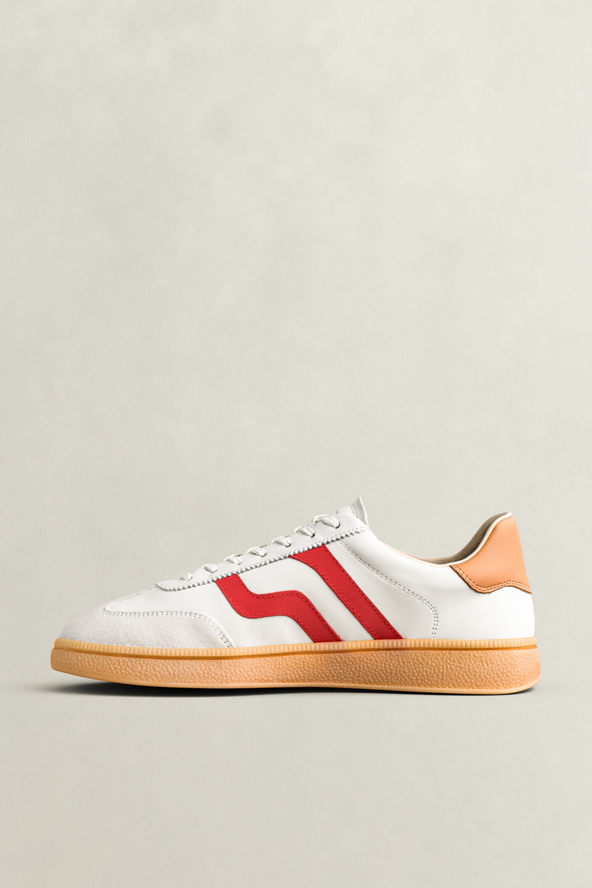 Cuzmo Leather Sneakers — RUBY RED