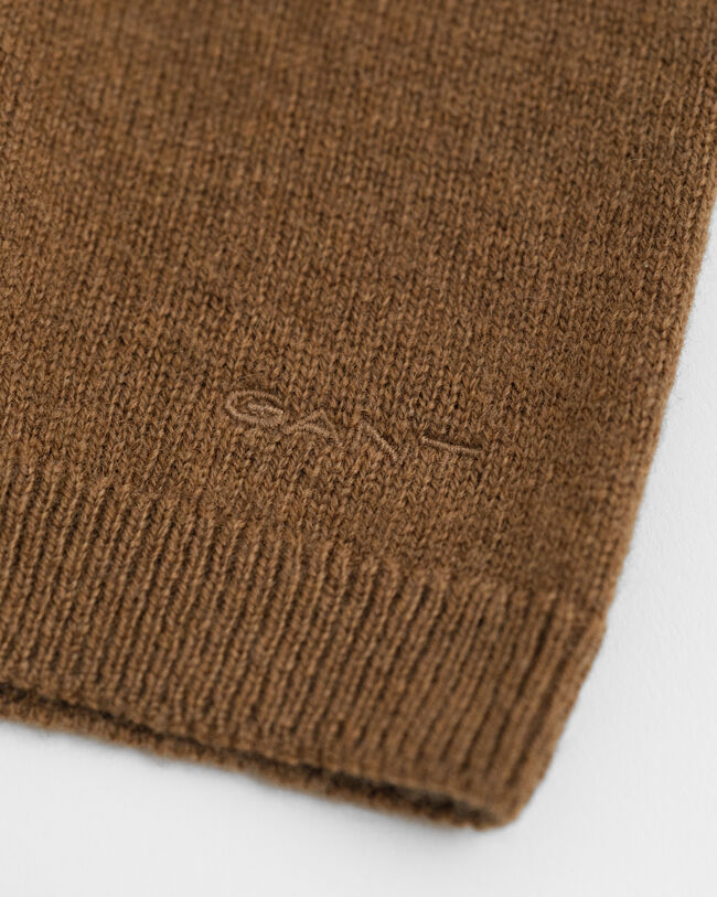 Superfine Lambswool Short Sleeve Crew Neck Sweater