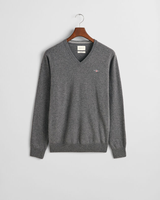Superfine Lambswool V-Neck Sweater