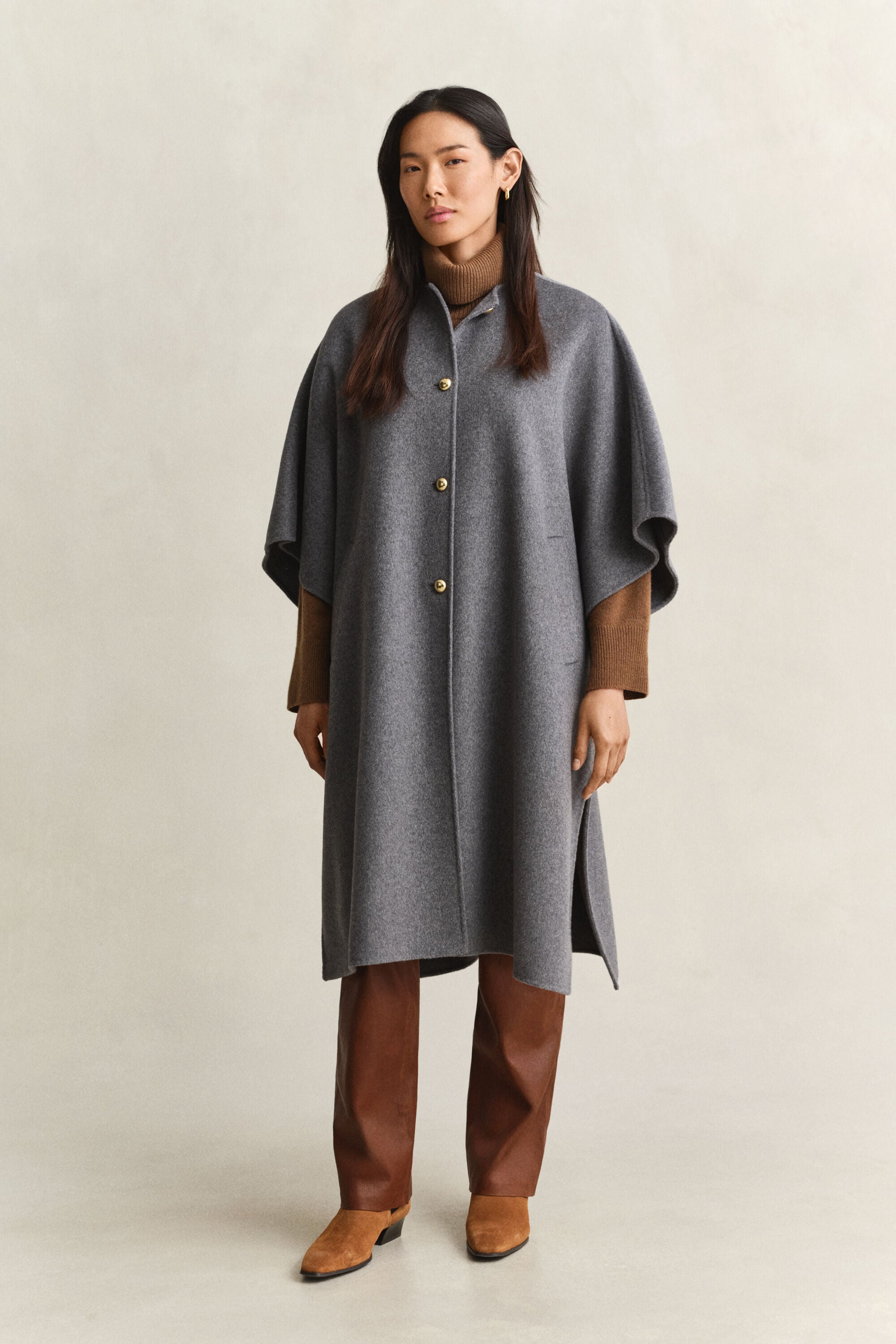 Handstitched Cape Coat