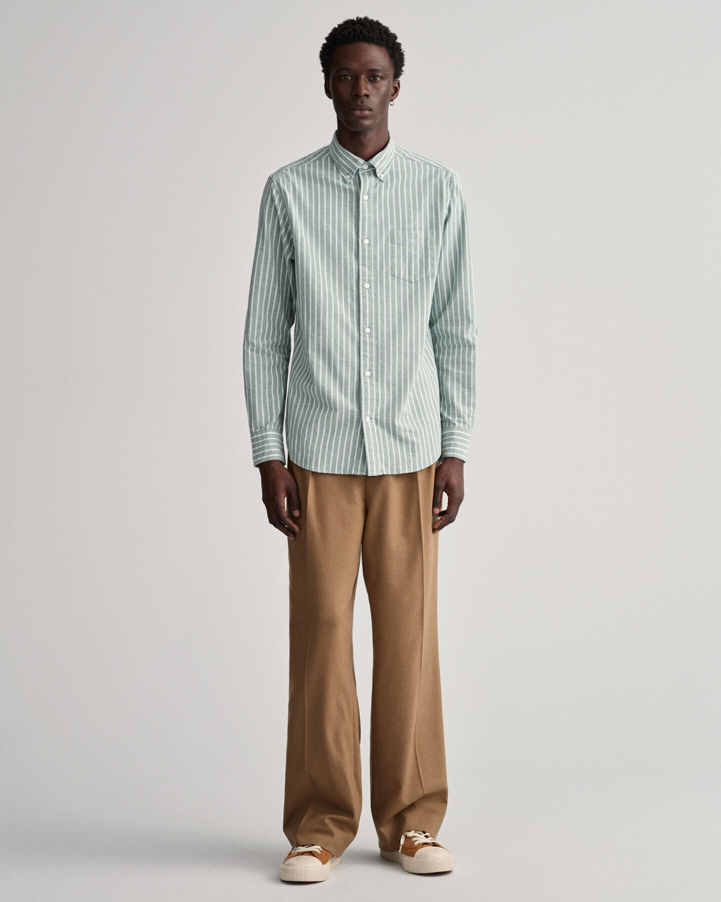 Regular Fit Light Oxford Stripe Shirt