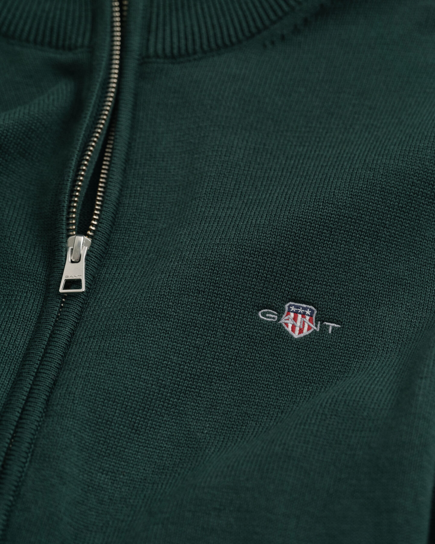 Casual Cotton Zip Cardigan