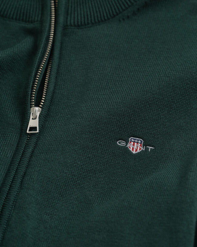 Casual Cotton Zip Cardigan