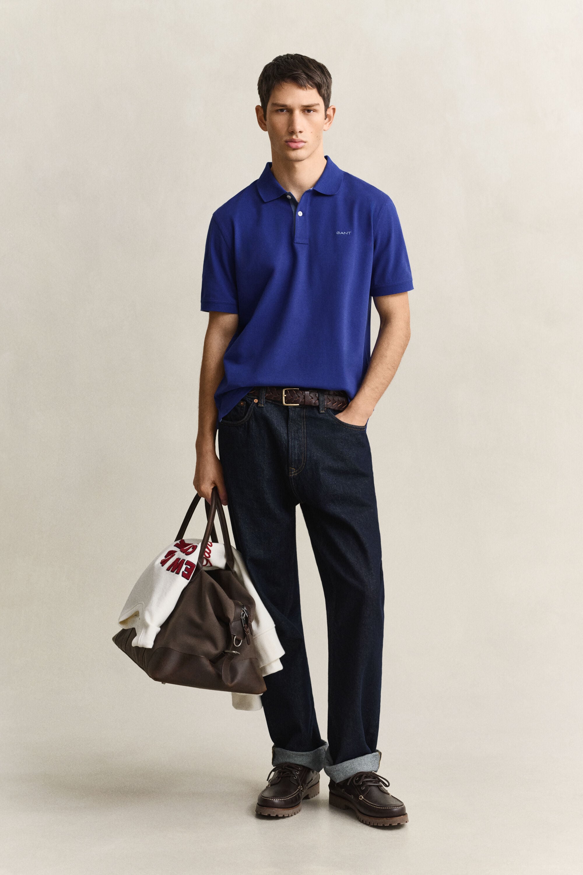Contrast Piqué Polo Shirt