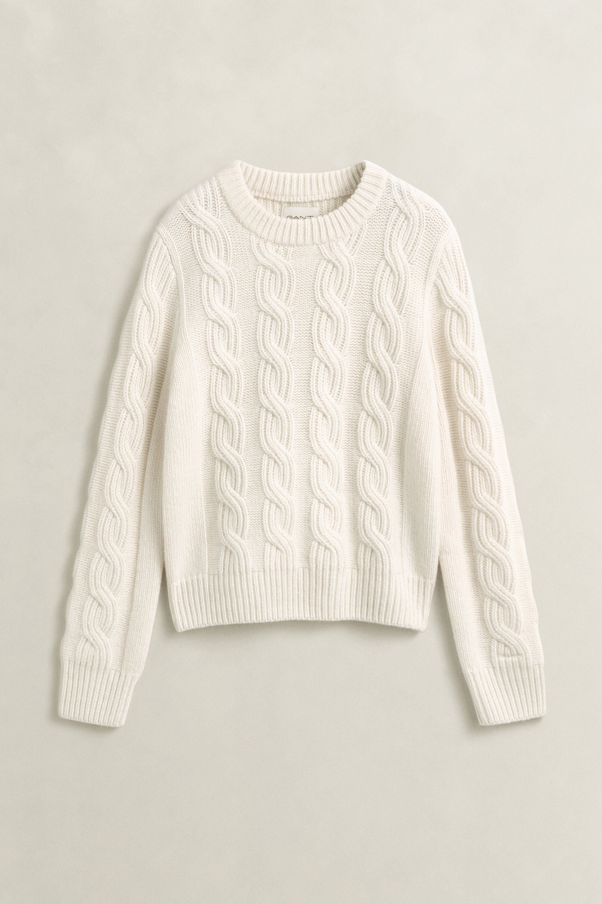 Wool Blend Cable Knit Sweater