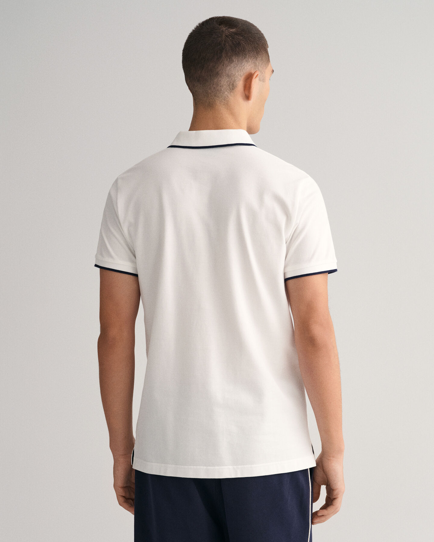 Contrast Tipped Piqu&eacute; Polo Shirt
