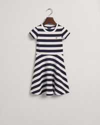 Girls Striped Spin Dress