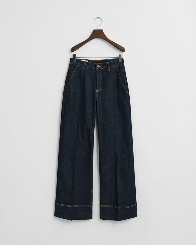 Wide Flared Tailored Jeans