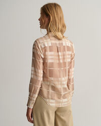 Regular Fit Cotton Silk Check Shirt