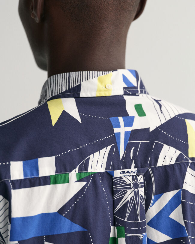 Relaxed Fit Sailing Print Shirt