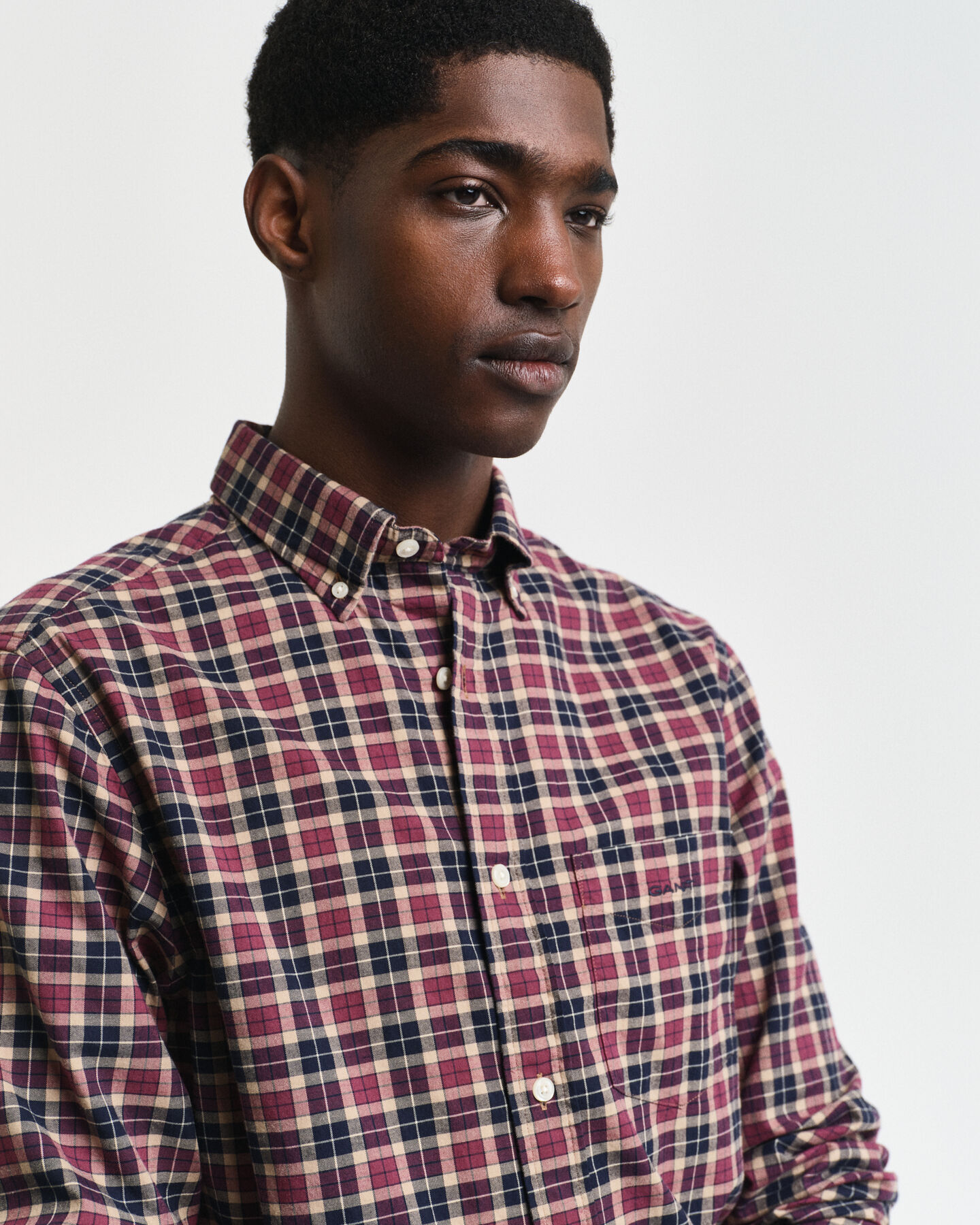 Regular Fit Checked Light Twill Shirt
