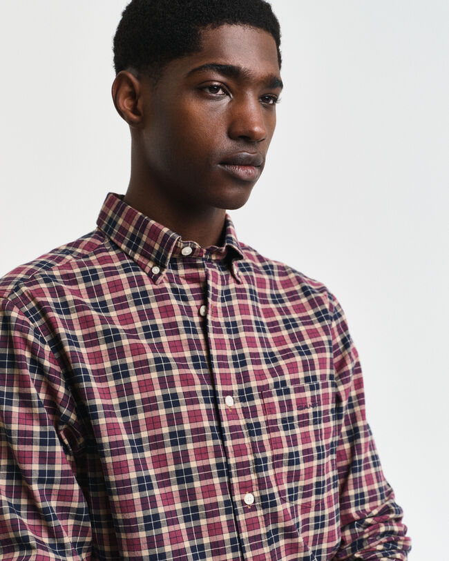 Regular Fit Checked Light Twill Shirt