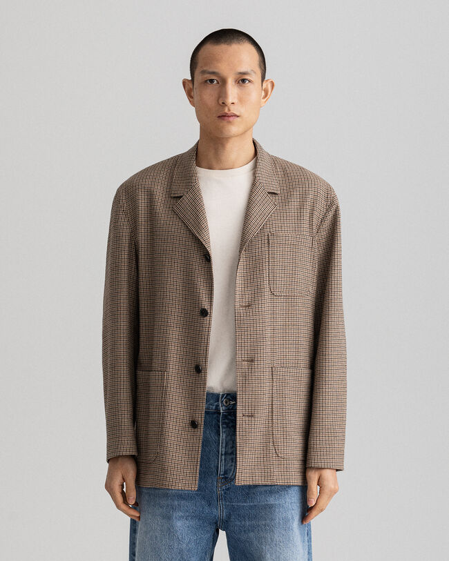 Checked Smock Jacket