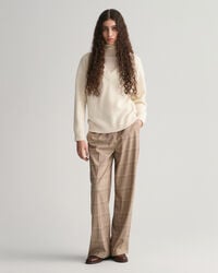 Relaxed Fit Checked Pull-On Pants
